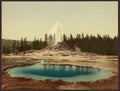 Castle Geyser, Yellowstone, photochrom c.1898