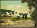 Military Post and Giantess Group, Yellowstone, 1902