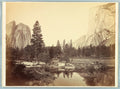 Early photograph: Down the Valley, El Capitan and Cathedral Rocks