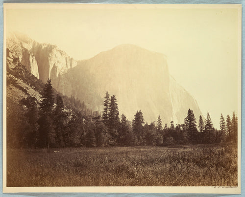 Early photograph of El Capitan, Yosemite