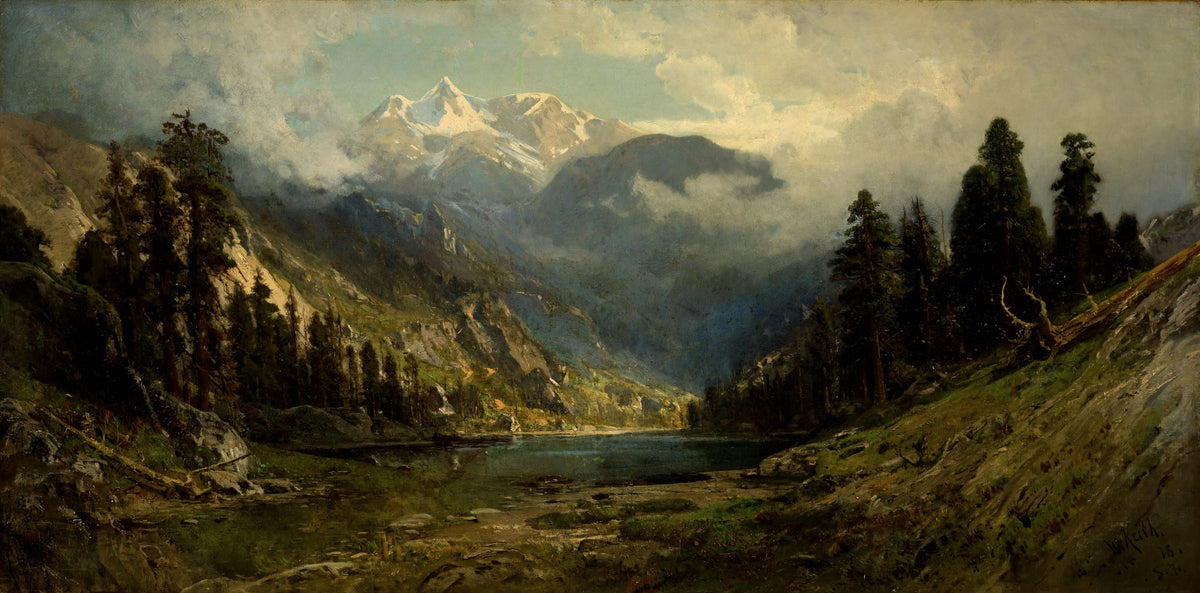 William Keith painting California Pines, 1878