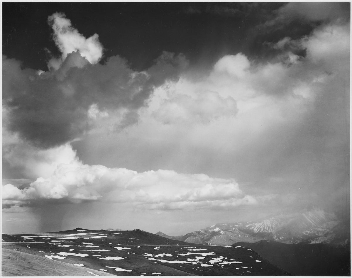 In Rocky Mountain National Park (Ansel Adams, 1941–42)