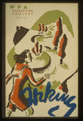 Hiking, WPA recreation project poster