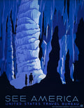 See America, Carlsbad Caverns explorers poster