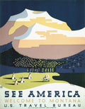 See America: Welcome to Montana, 1936 poster