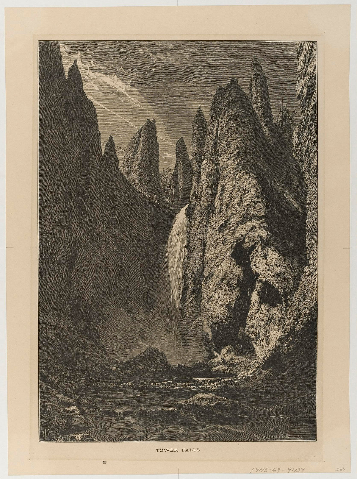 Tower Falls, Yellowstone (Harry Fenn, 19th Century)
