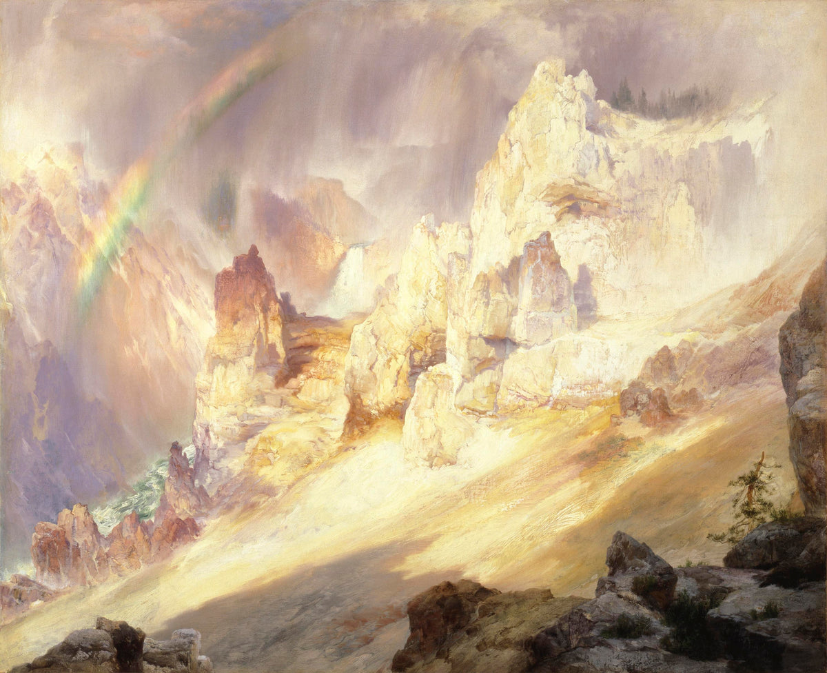 Rainbow over the Grand Canyon of the Yellowstone (Thomas Moran, 1900)