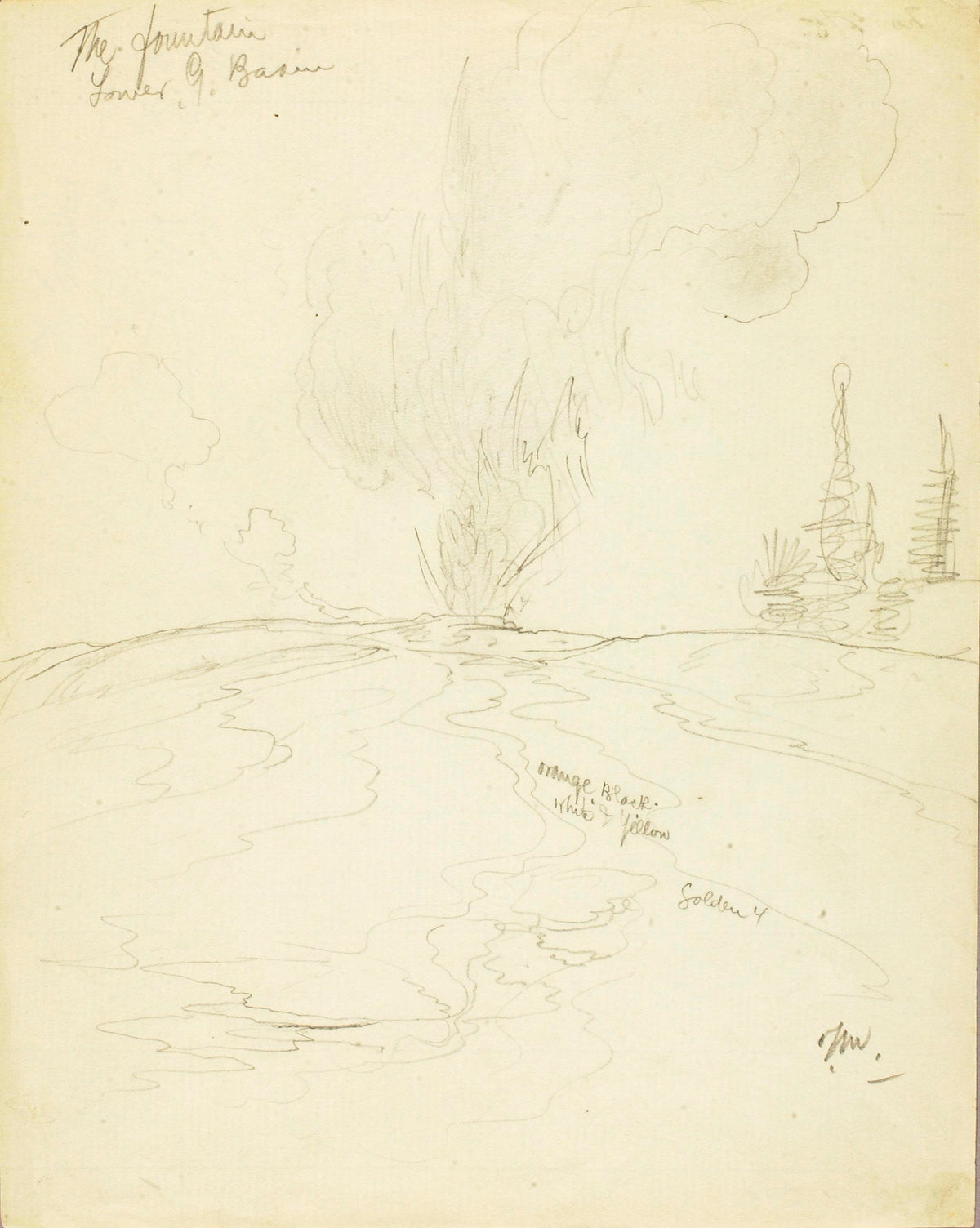 The Fountain, Lower Geyser Basin (Thomas Moran, 1892)