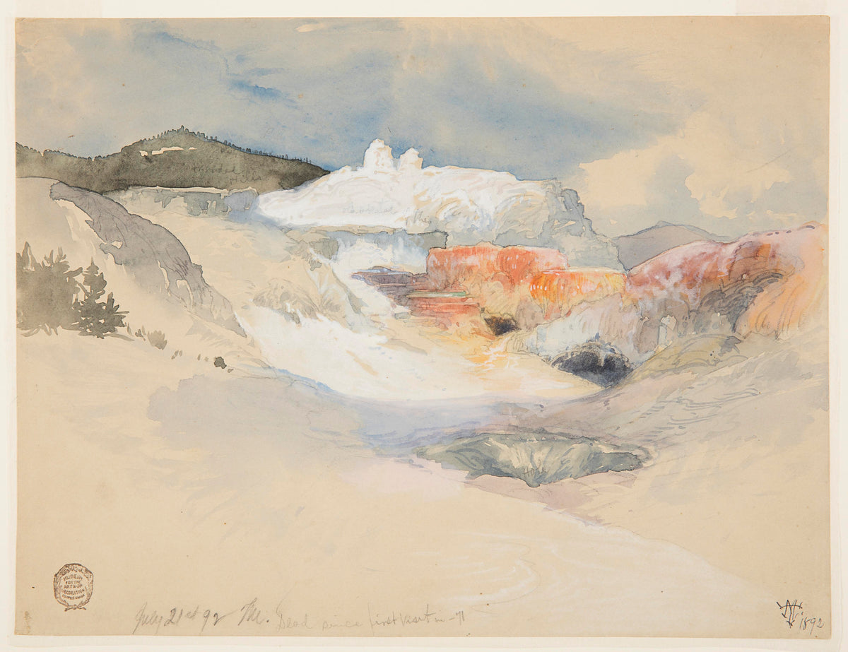 Yellowstone Hot Springs (Thomas Moran, 1892)