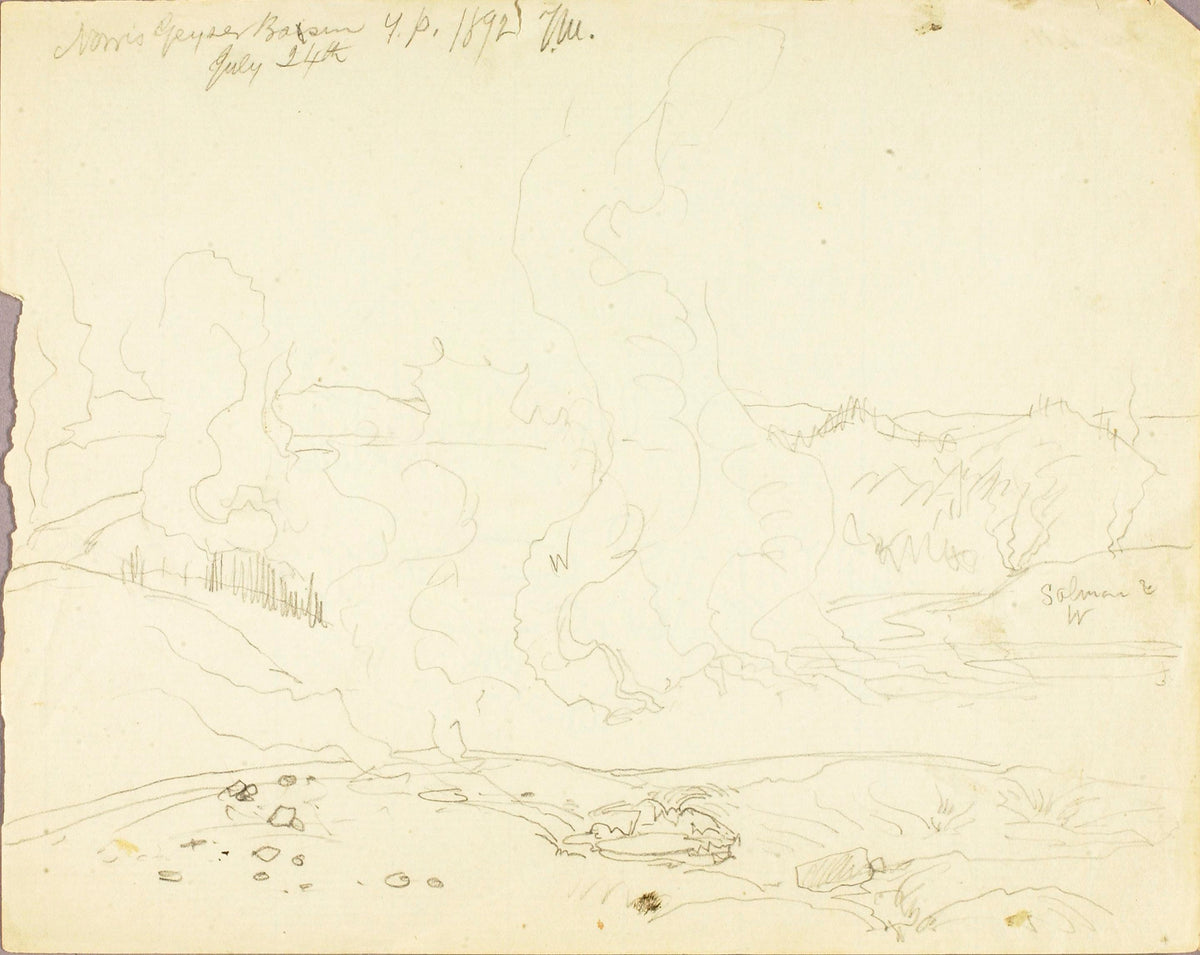 Norris Geyser Basin, Yellowstone (Thomas Moran, 1892)