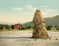 Liberty Cap, Mammoth Hot Springs (Photochrom, 1902)
