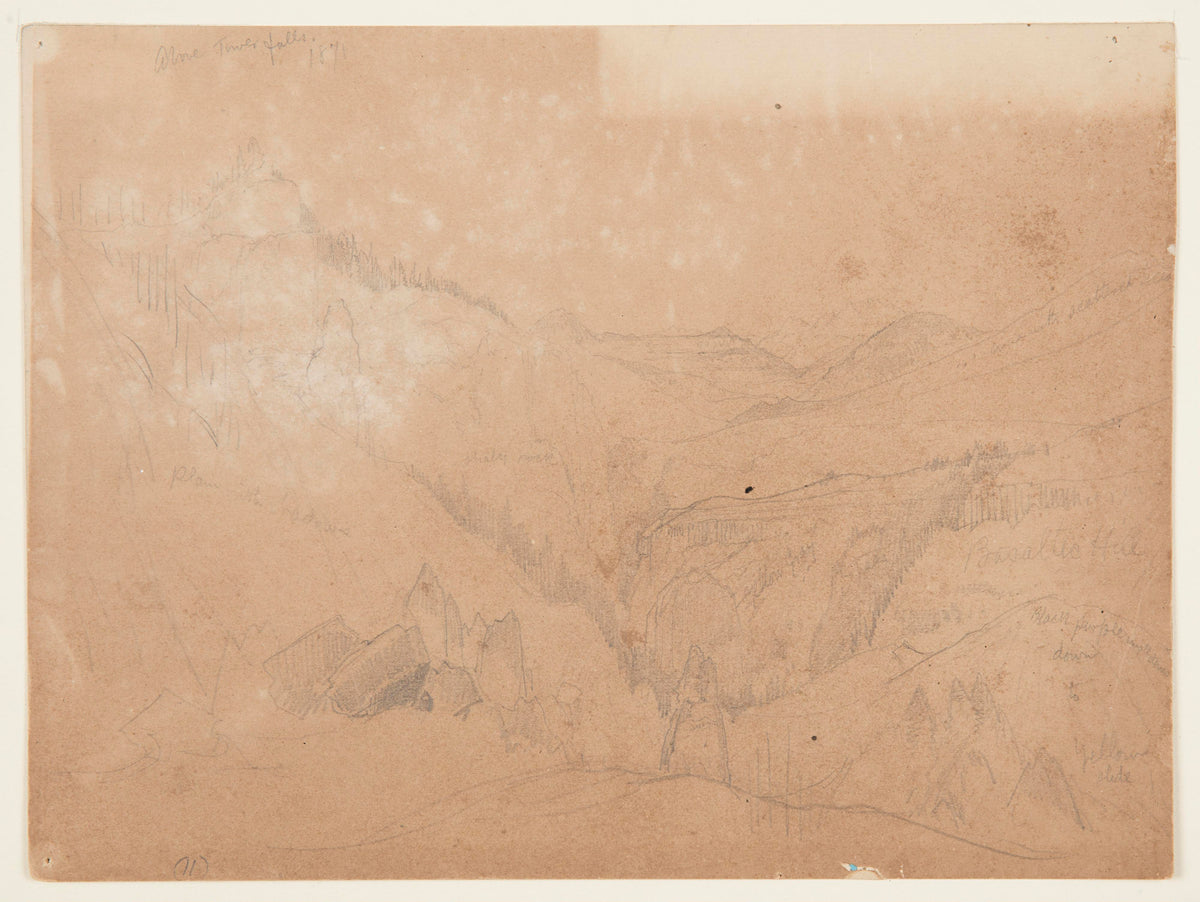 Yellowstone, Above Tower Falls (Thomas Moran, 1871)