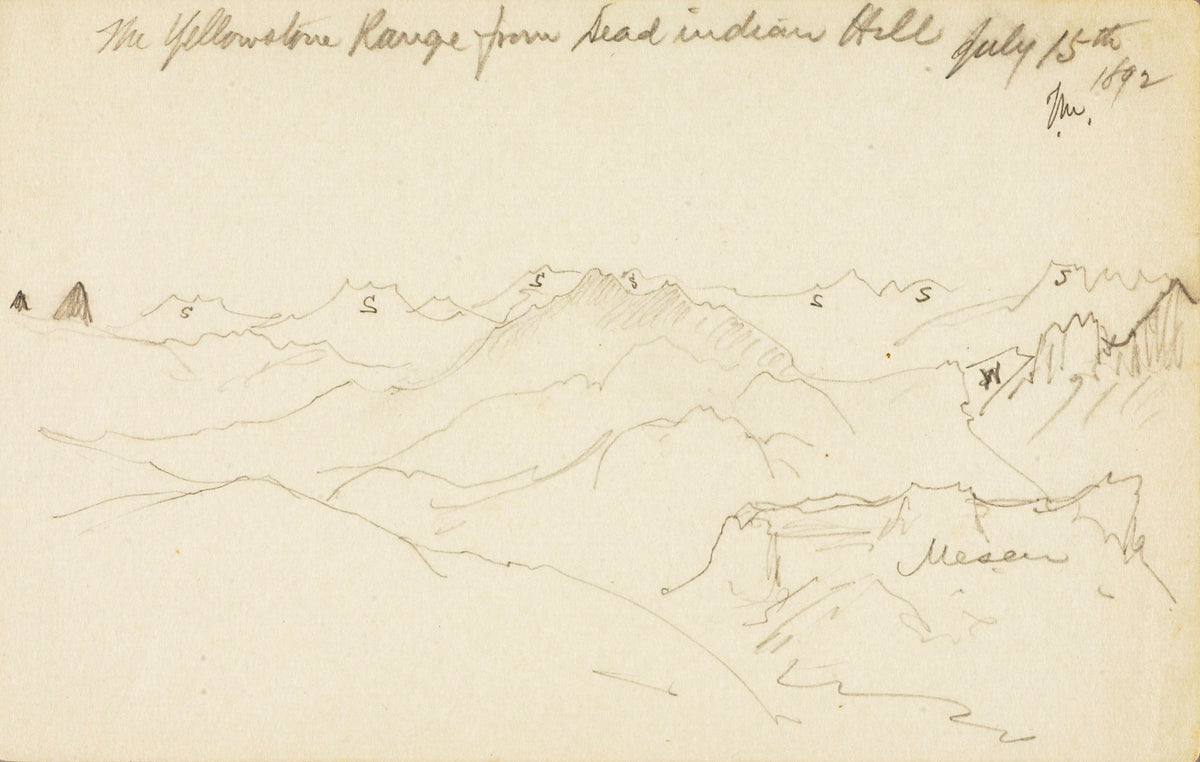 The Yellowstone Range from Dead Indian Hill (Thomas Moran, 1892)