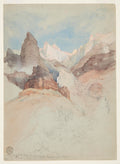 Looking up the Trail at Bright Angel, Grand Canyon (Thomas Moran, 1901)