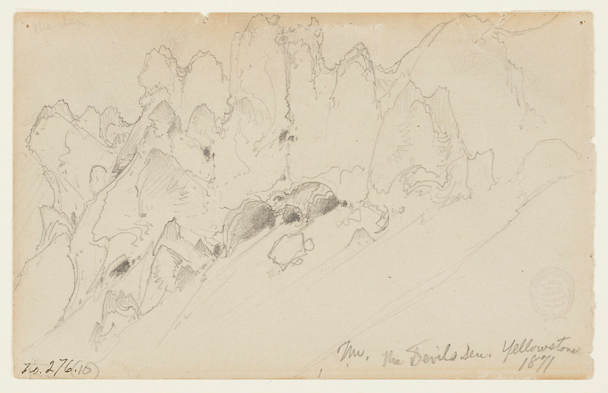 The Devil's Den, Yellowstone (Thomas Moran, 1871)