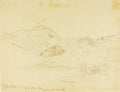 Mammoth Hot Springs Sketch (Thomas Moran, 1892)