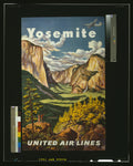Yosemite, United Air Lines poster, 1945