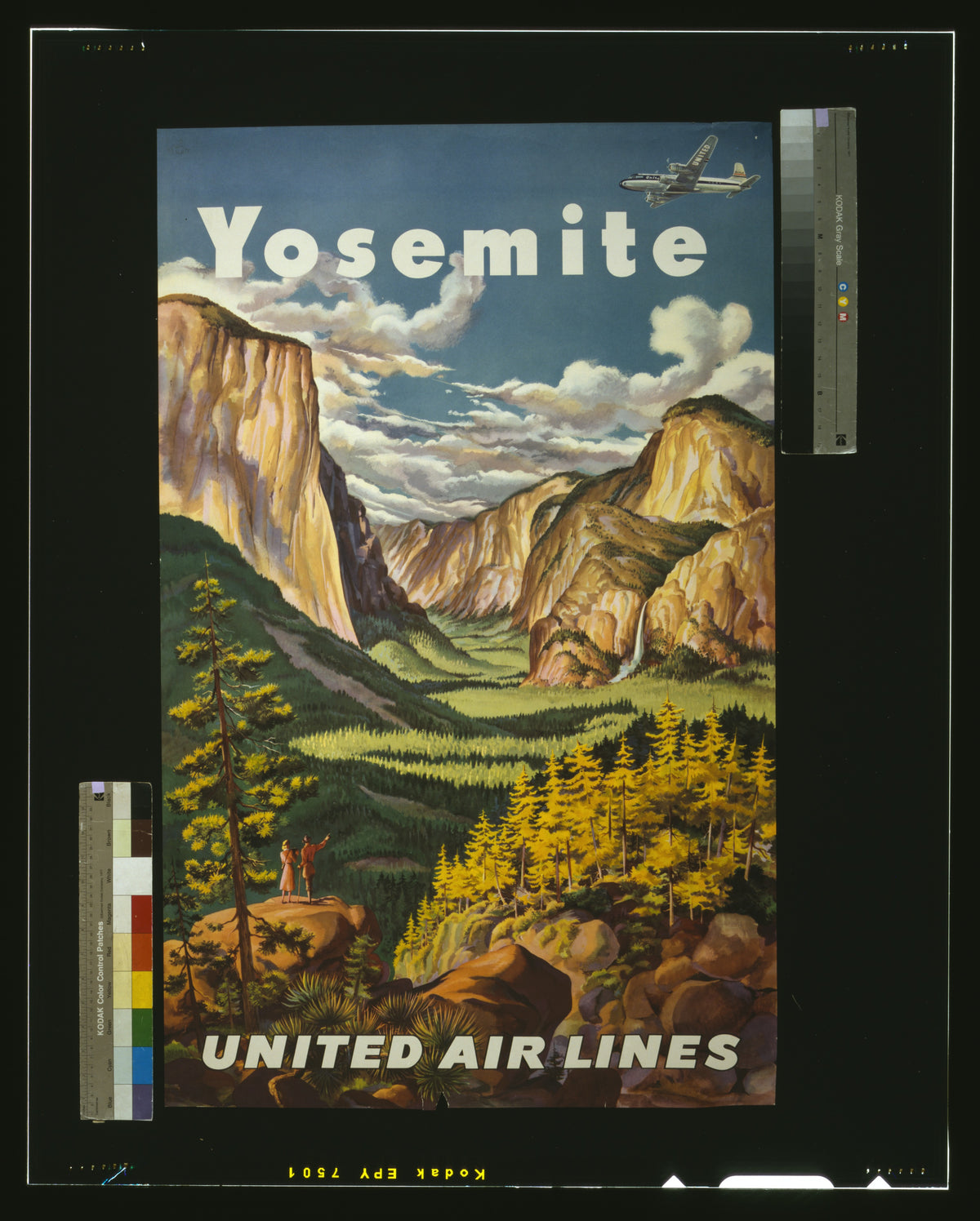 Yosemite, United Air Lines poster, 1945