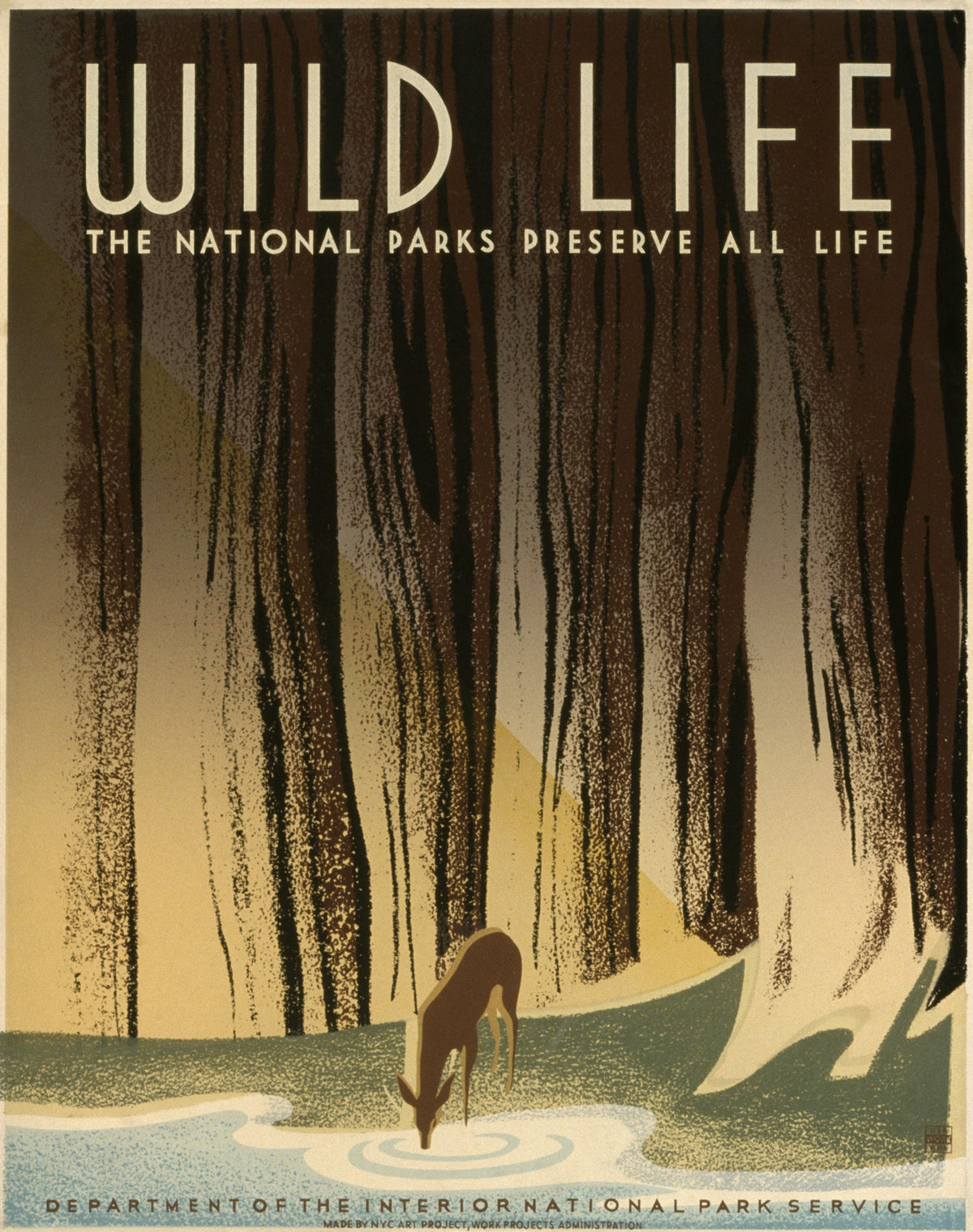 Wild Life: The National Parks Preserve All Life, 1940 poster