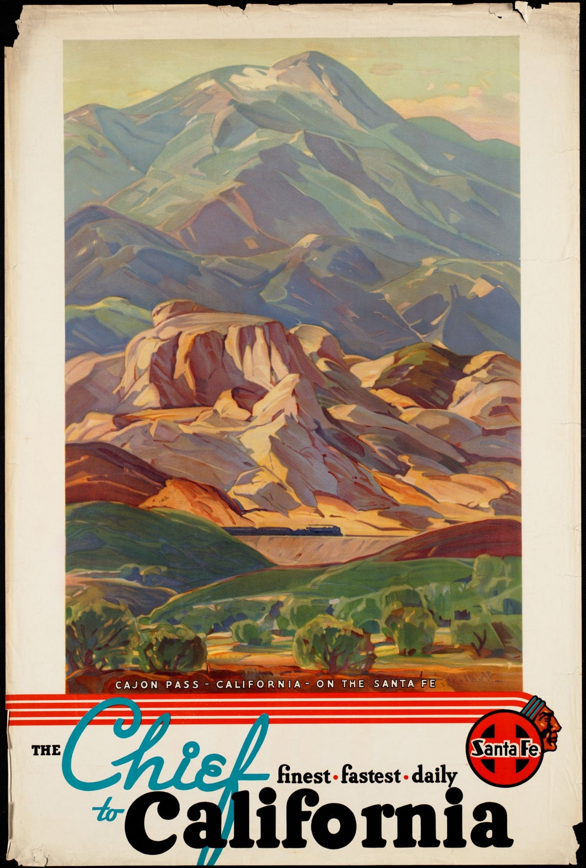 Cajon Pass, California, on the Santa Fe
