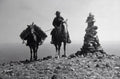 W. H. Jackson on Mount Washburn, Yellowstone (1870s)